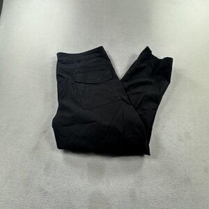 Roark Pants Mens 38 Black Layover Traveler Stretch Hiking Drawstring Camp